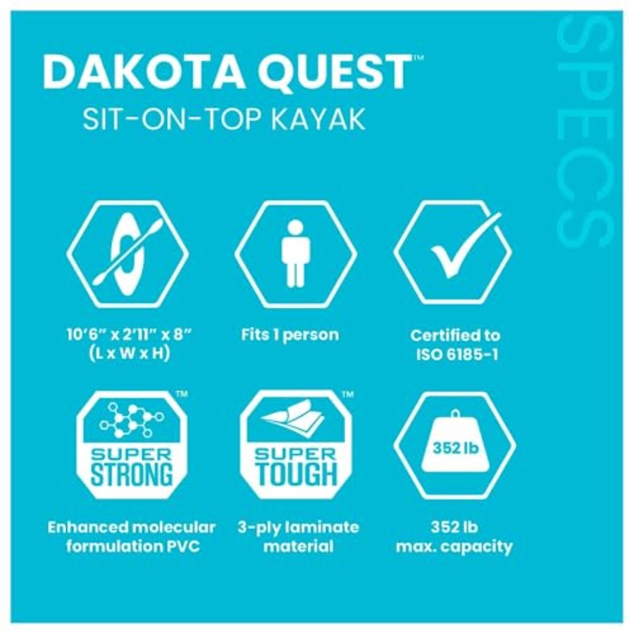 Надувной каяк Sit-On-Top Dakot – обзор и цена Fishing Kayak Sit In