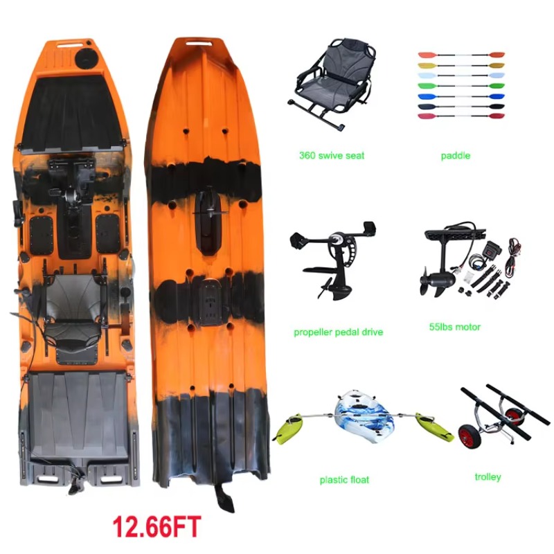 Каяк Vicking 12.6FT с педальны – обзор и цена Fishing Kayak Trolling Motor